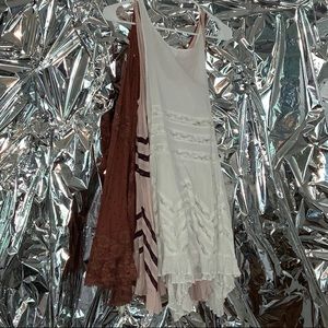 3pk Free People intimately trapeze swing dresses